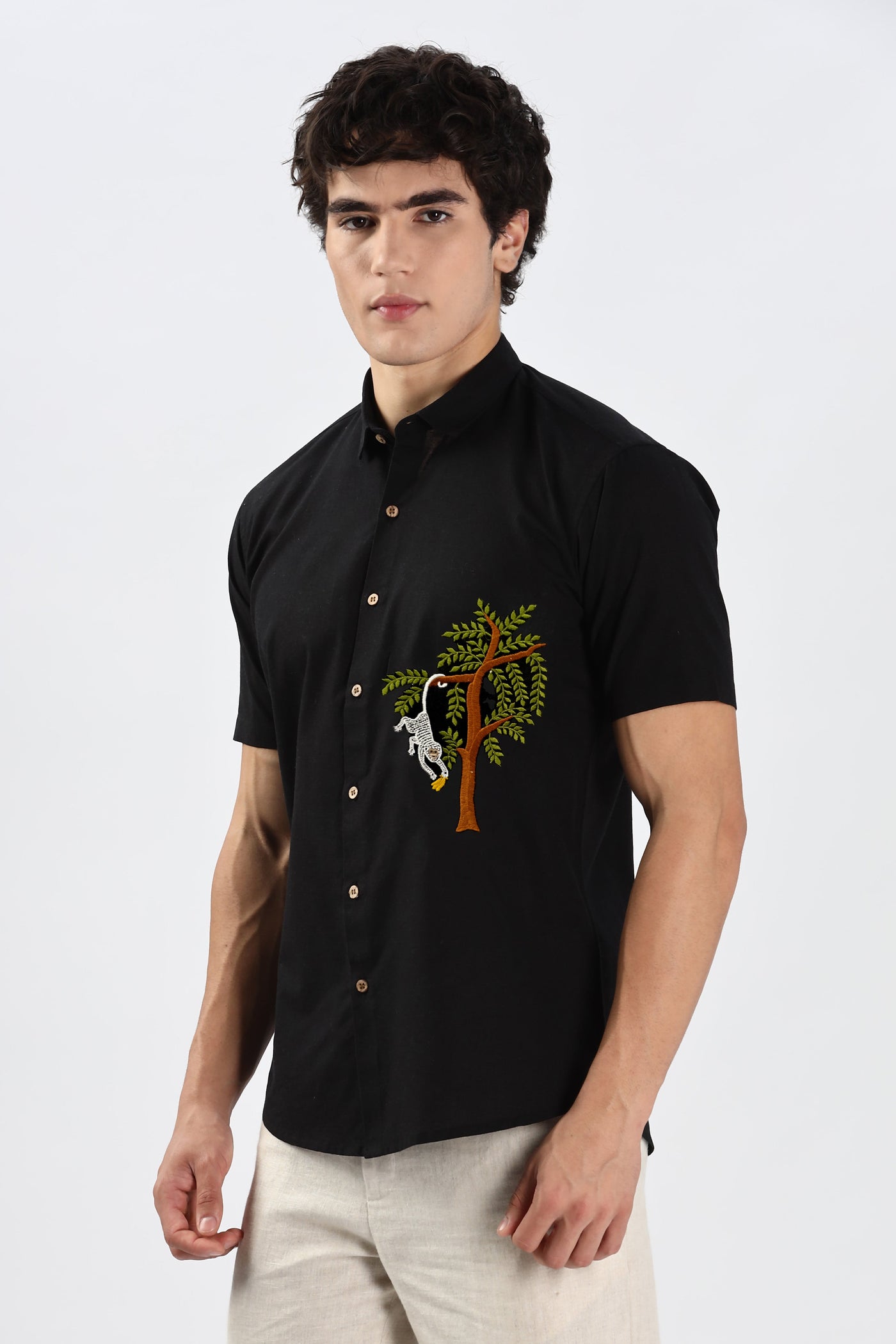 Banana Heist in Burma Embroidered Shirt