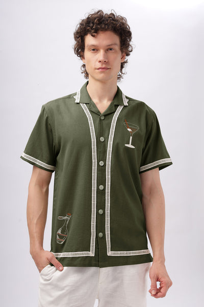 Amalfi Sundowner Embroidery Box Fit Shirt