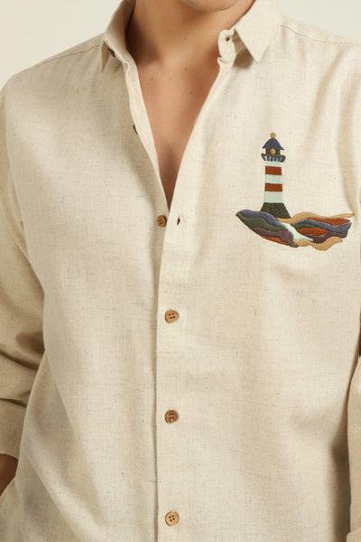 Lighthouse embroidery Shirt