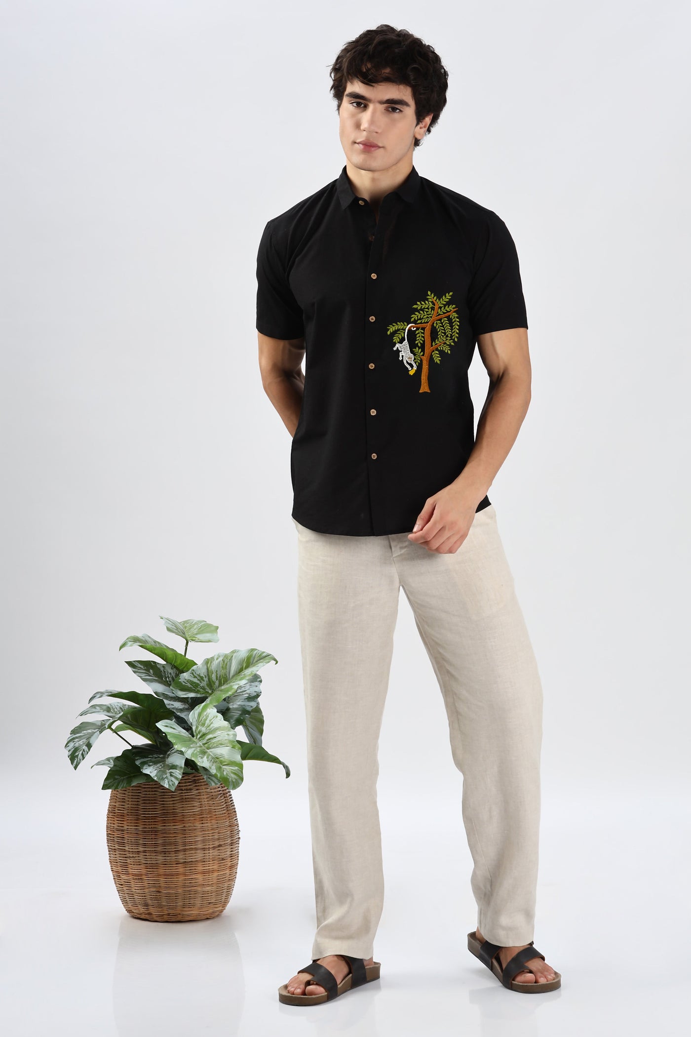 Banana Heist in Burma Embroidered Shirt