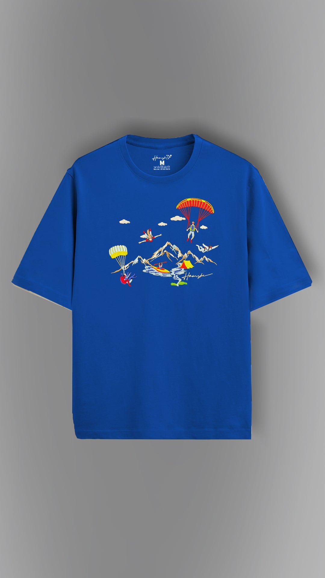 Mountaineers Embroidery T-shirt - Blue
