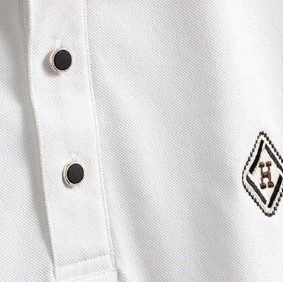 Classic Plaid Trim Polo T-Shirt