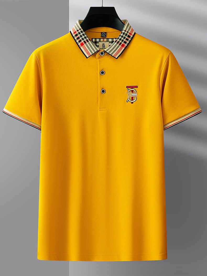 High end embroidered short sleeve POLO T-shirt for men's