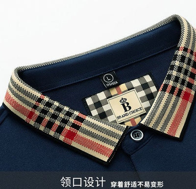 High end embroidered short sleeve POLO T-shirt for men's