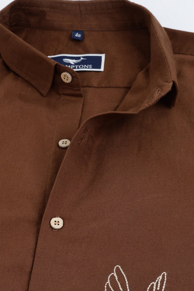 Humming bird Haven Embroidery Shirt