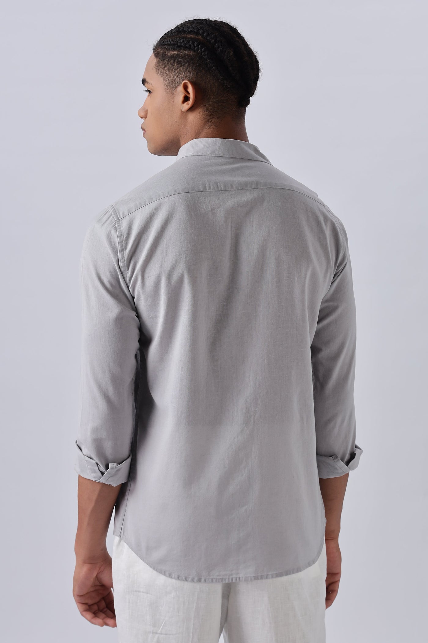 Venice Grey Wanderlust Embroidery Shirt