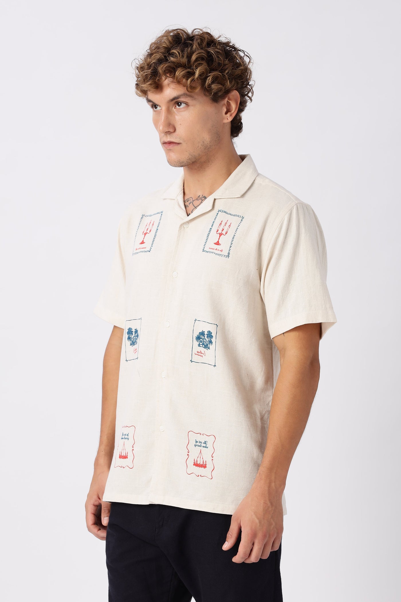 Postcards From Elsewhere Printed Shirt
