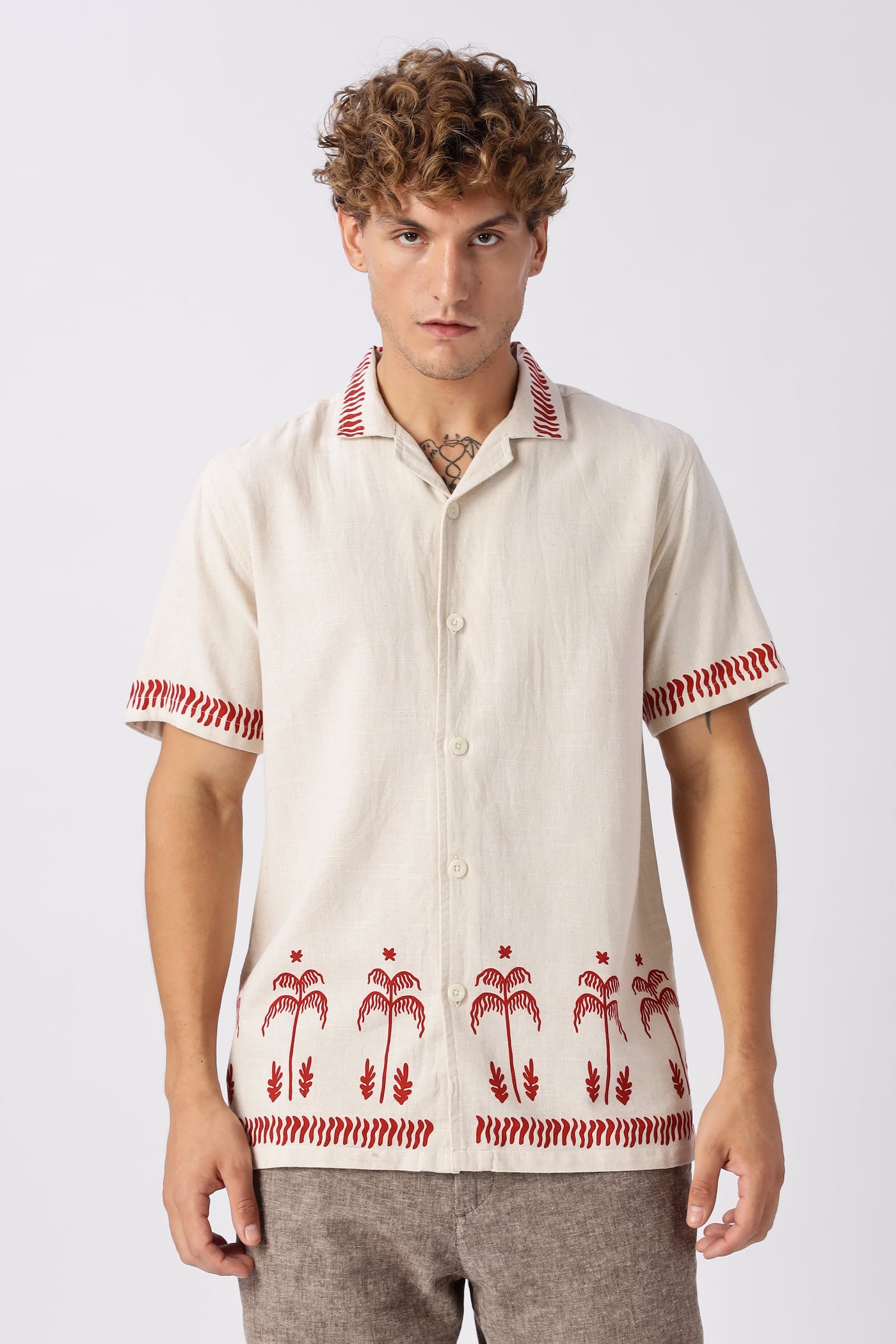 Red Dune Printed Shirt