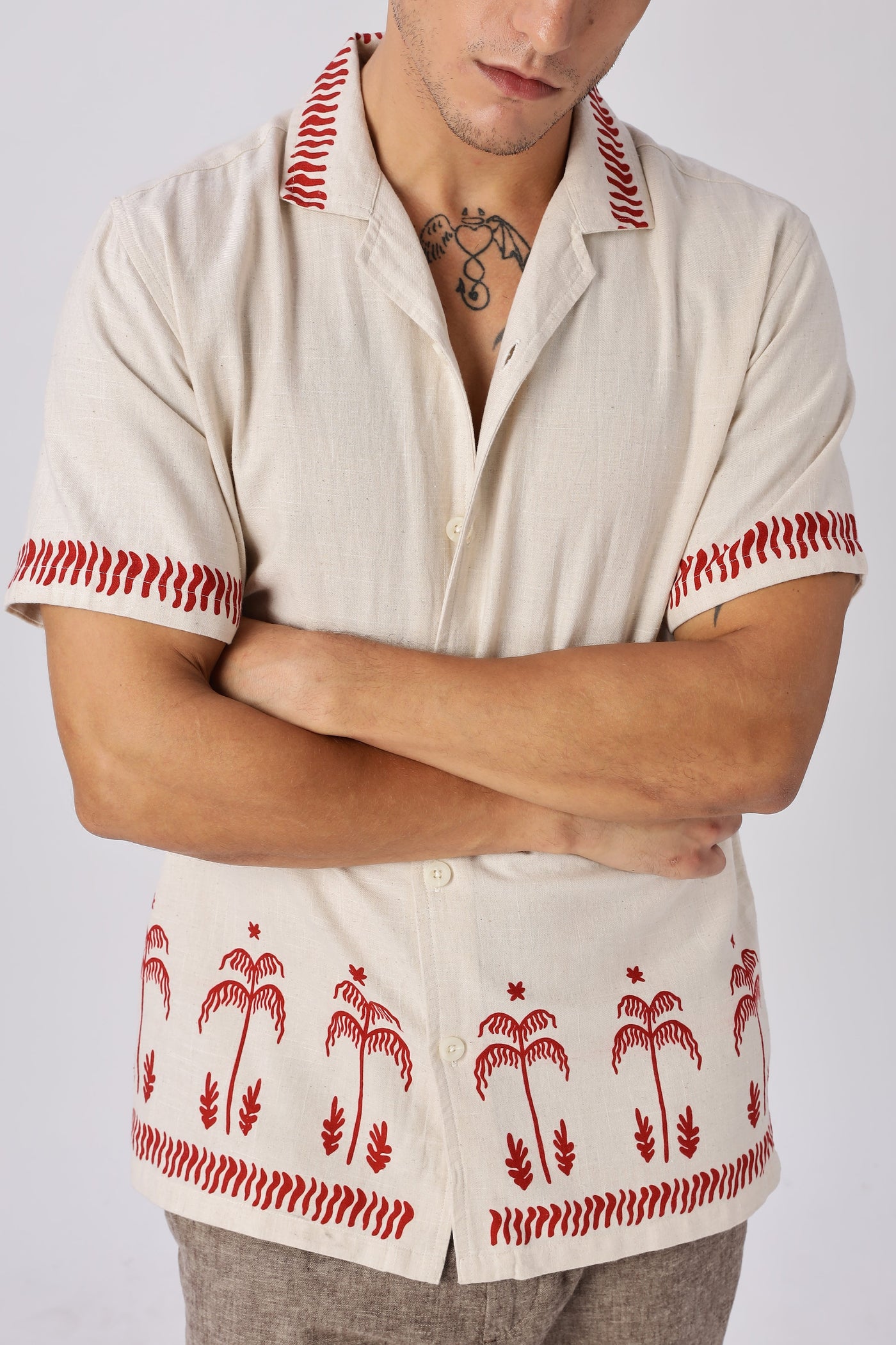 Red Dune Printed Shirt