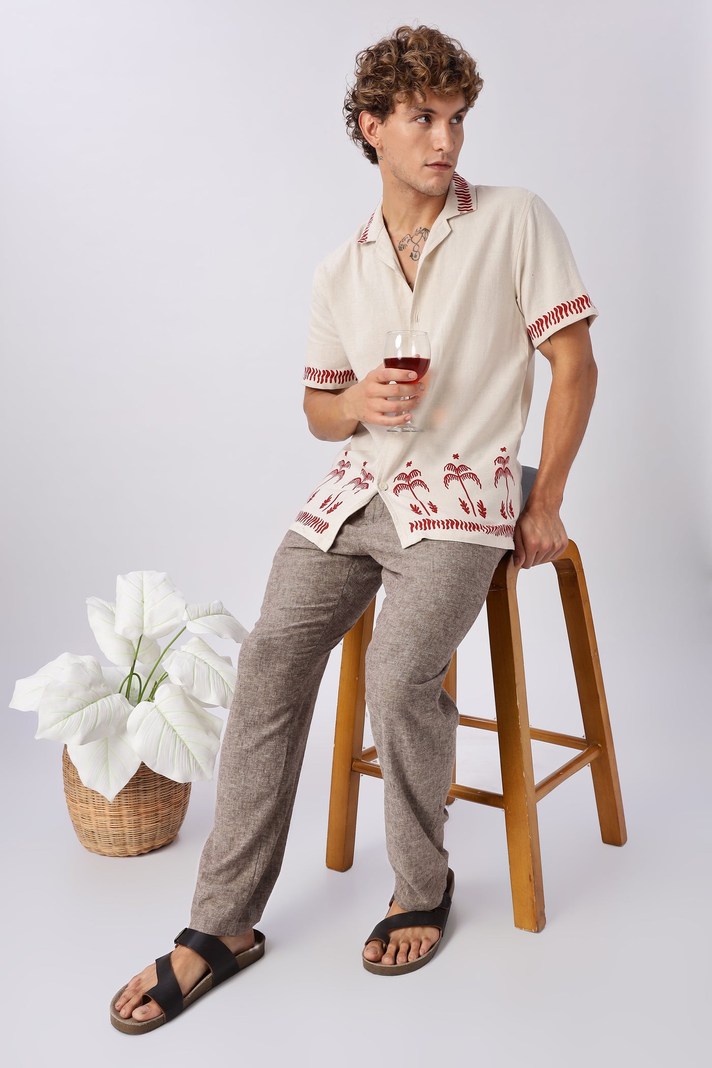 Red Dune Printed Shirt