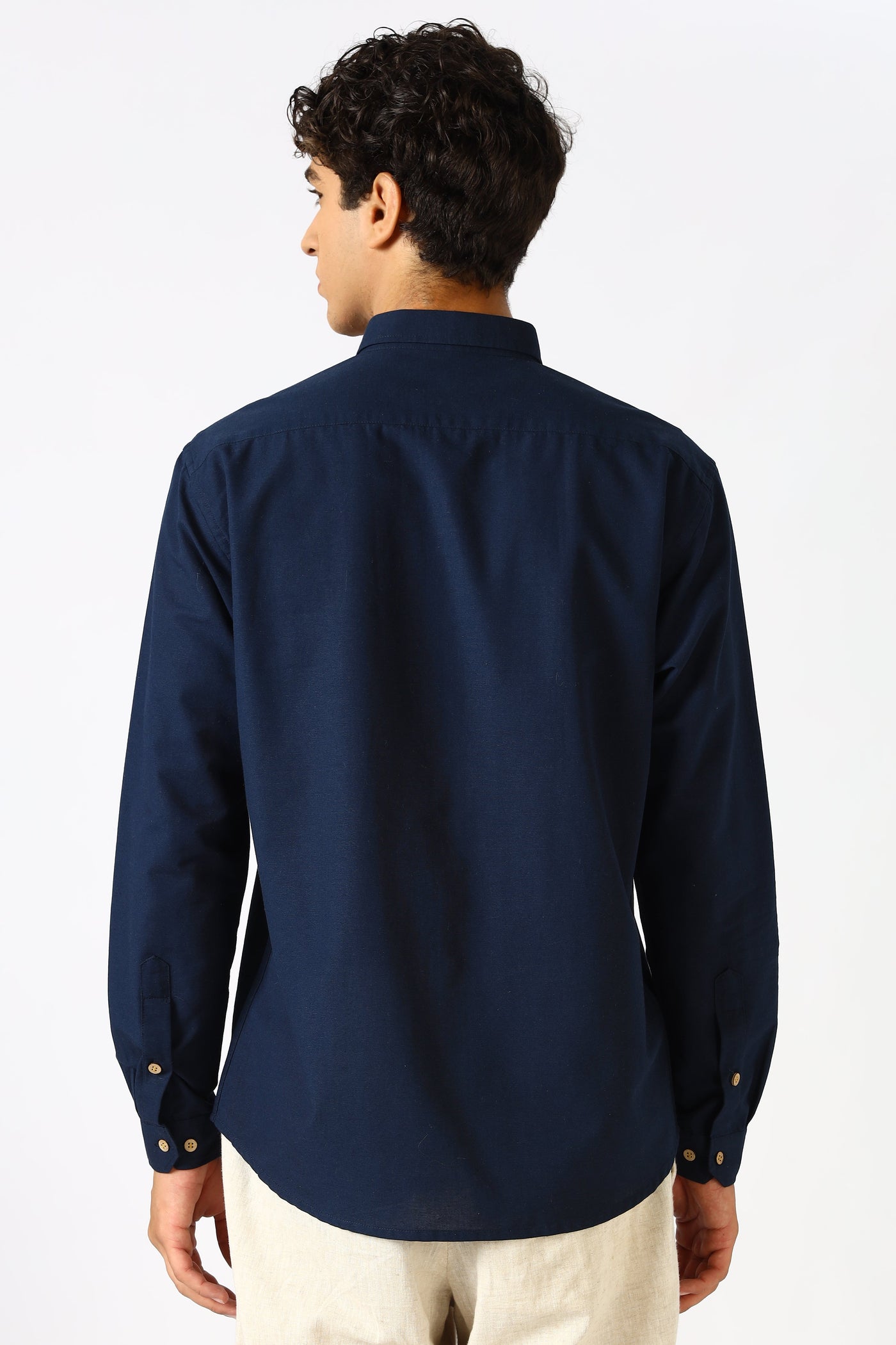 Ocean Voyage Blue Embroidered Shirt