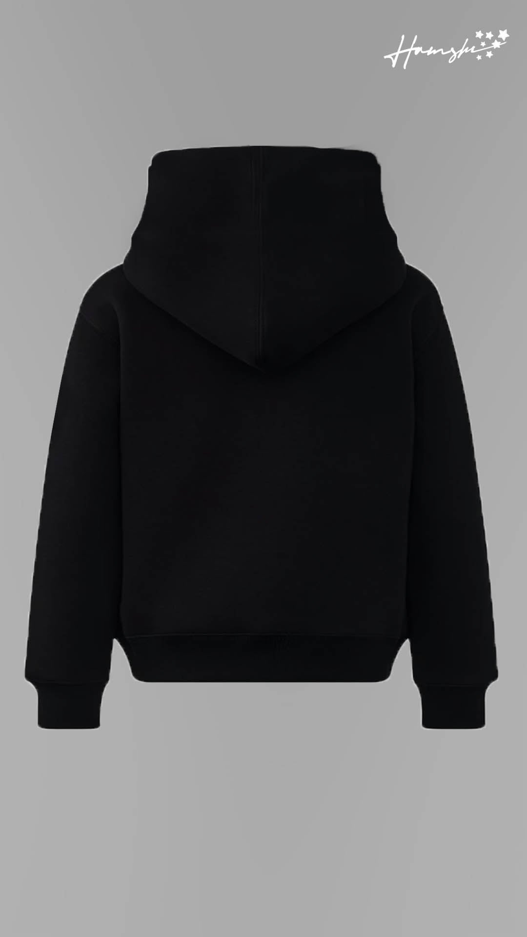 Halloween Embroidery Hoodie - Black