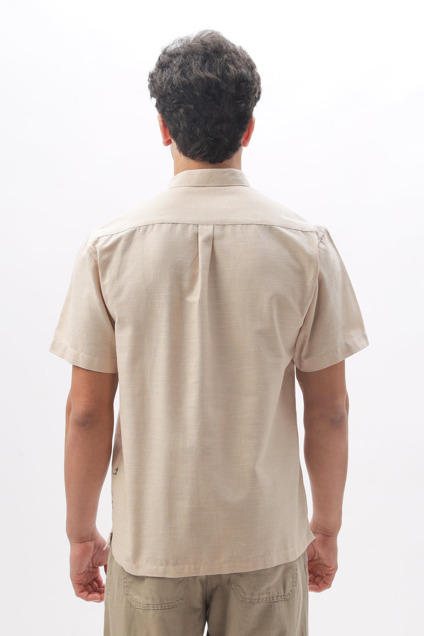 Sands of Sahara” Embroidered Half Sleeve Shirt