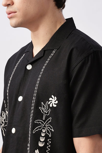 Devil’s Pride Black Embroidery Shirt