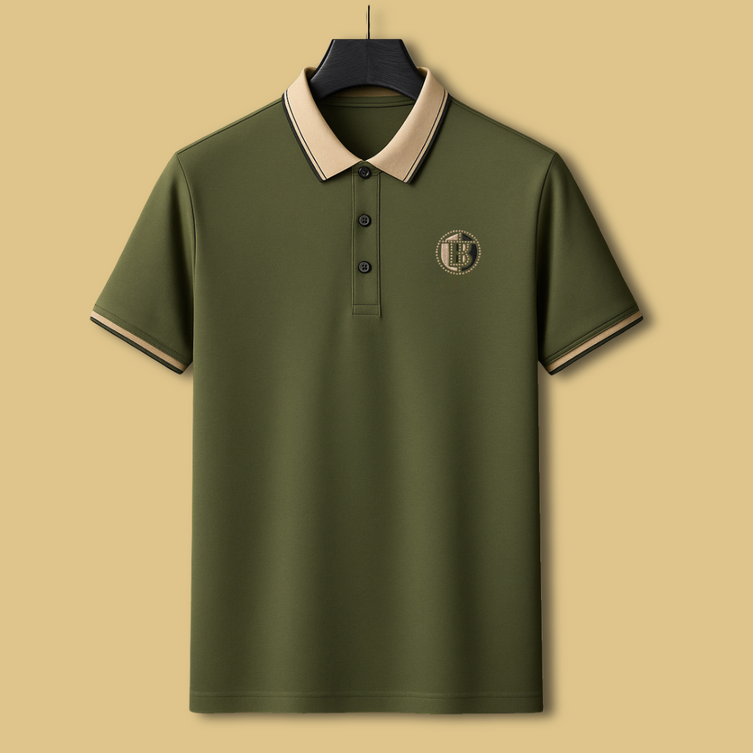 Men's Polos T-shirt Straight Lapel Short Sleeve Business Fashion Daily Wear