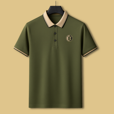 Men's Polos T-shirt Straight Lapel Short Sleeve Business Fashion Daily Wear