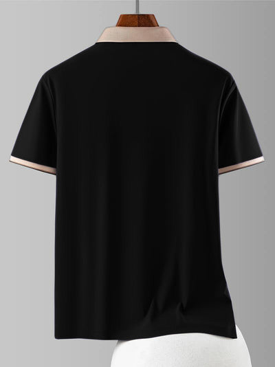 Premium Polo with Embroidered Logo & Contrast Collar