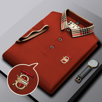 High end embroidered short sleeve POLO T-shirt for men's