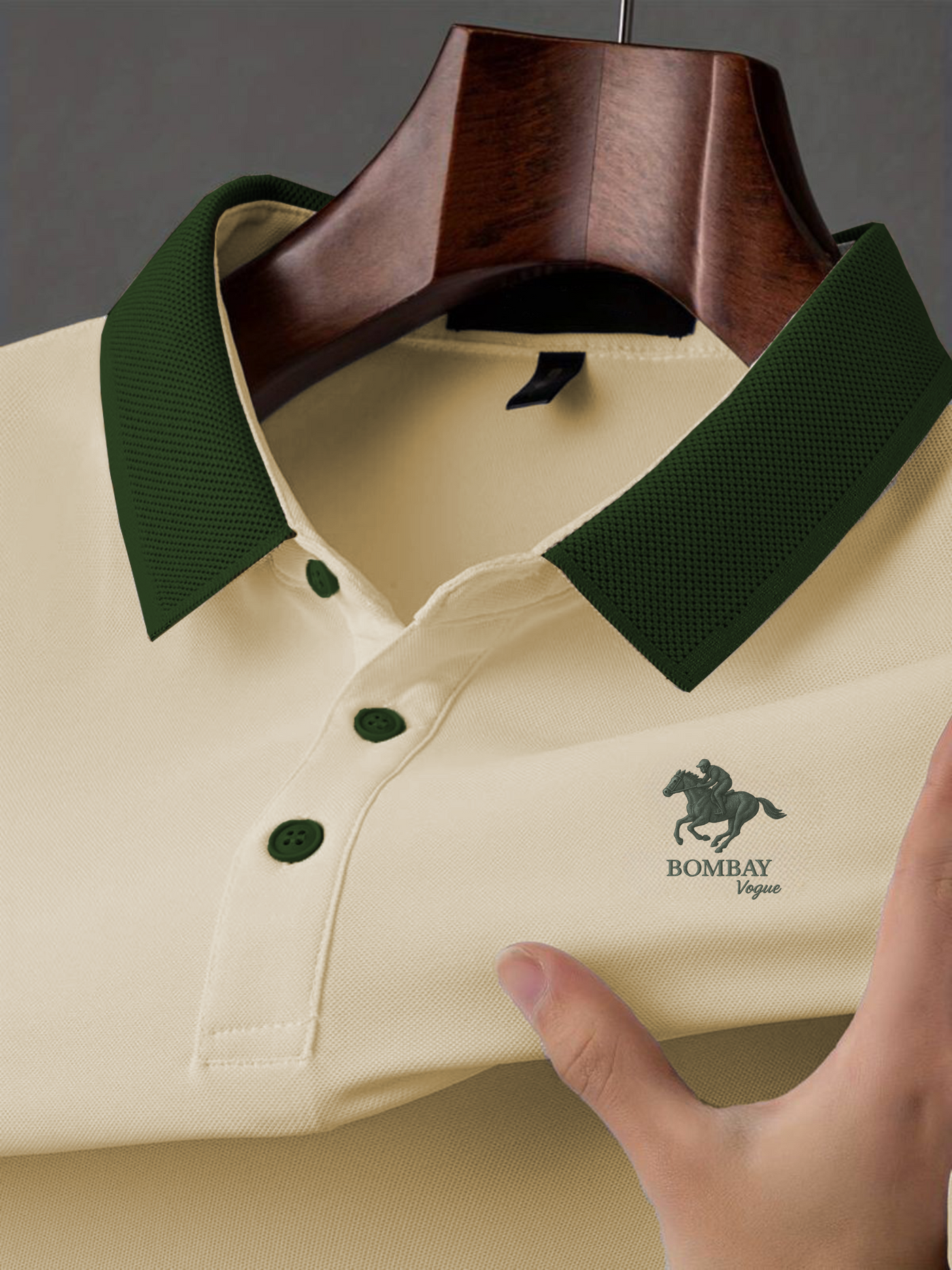 High Quality Puff Printing Men's Polo T Shirt