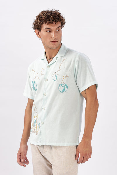 Best Seller Floral Embroidery Box Fit Shirt