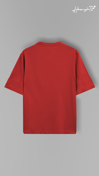 Galaxy Embroidery T-shirt - Red