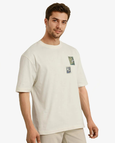 embroideried oversized t shirt